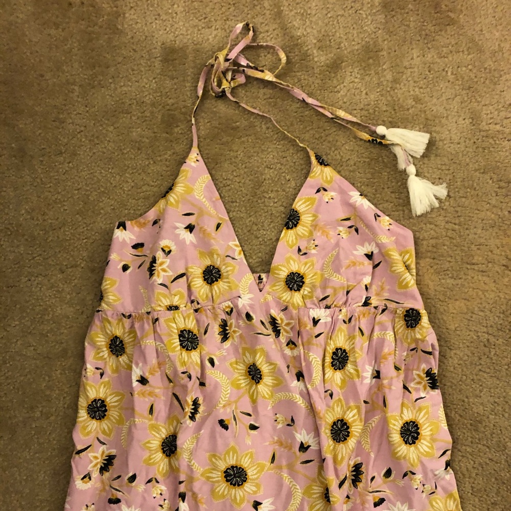 Floral halter dress by Loft